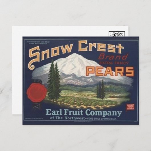 Briefkaart  Kratellabel (Voorkant / Achterkant)