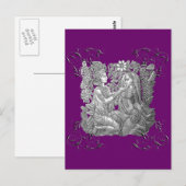 Briefkaart Krishna en Radha (Voorkant / Achterkant)