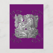Briefkaart Krishna en Radha (Voorkant)