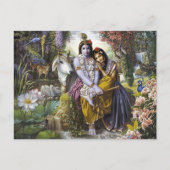 Briefkaart Krishna en Radha (Voorkant)