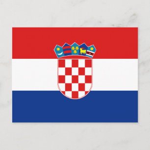 Briefkaart Kroatië-vlag