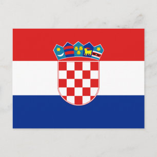 Briefkaart Kroatië-vlag
