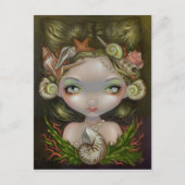 briefkaart "kroon op schelpdieren" (Voorkant)