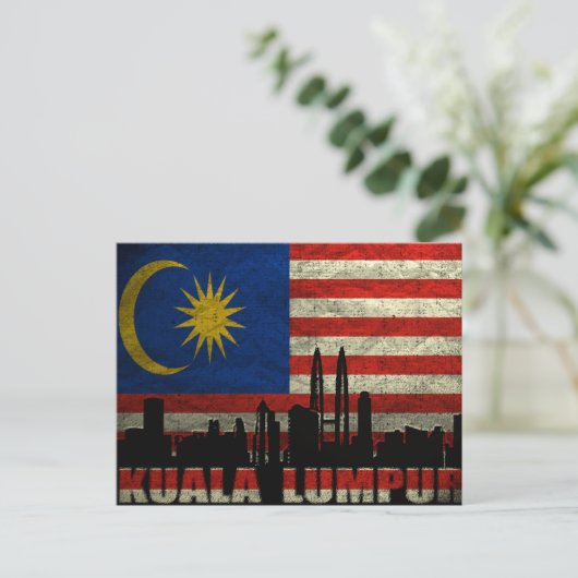 Briefkaart Kuala Lumpur (Staand voorkant)