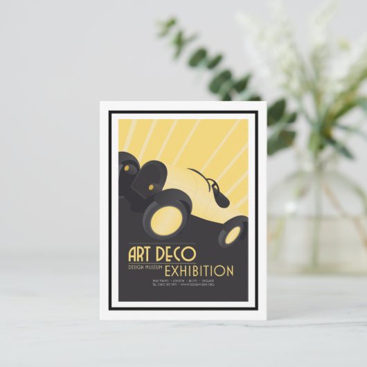 Briefkaart - Kunst Deco Design Museum Exhibition (Staand voorkant)