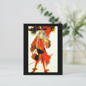 Briefkaart-kunst van Mode-Bakst 18 Briefkaart (Staand voorkant)