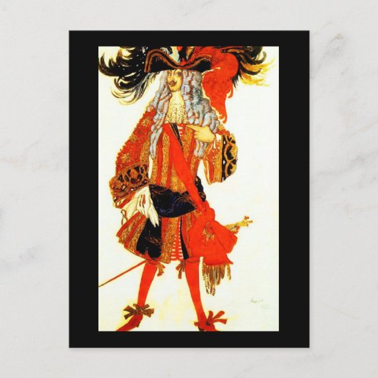 Briefkaart-kunst van Mode-Bakst 18 Briefkaart (Voorkant)
