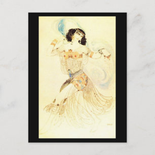 Briefkaart-kunst van Mode-Bakst 25 Briefkaart