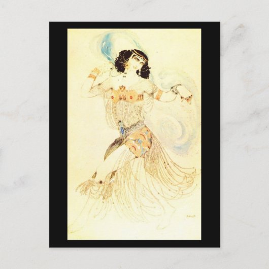 Briefkaart-kunst van Mode-Bakst 25 Briefkaart (Voorkant)