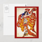 Briefkaart-kunst van Mode-Bakst 31 Briefkaart (Voorkant / Achterkant)