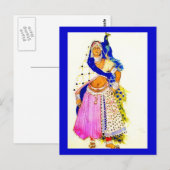 Briefkaart-kunst van Mode-Bakst 6 Briefkaart (Voorkant / Achterkant)