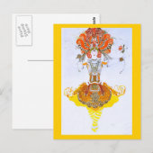 Briefkaart-kunst van Mode-Bakst 9 Briefkaart (Voorkant / Achterkant)