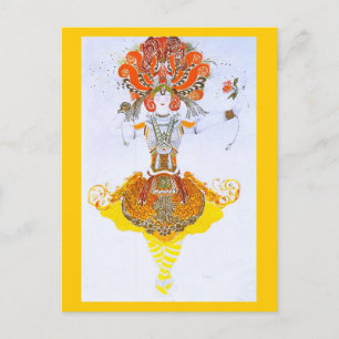 Briefkaart-kunst van Mode-Bakst 9 Briefkaart