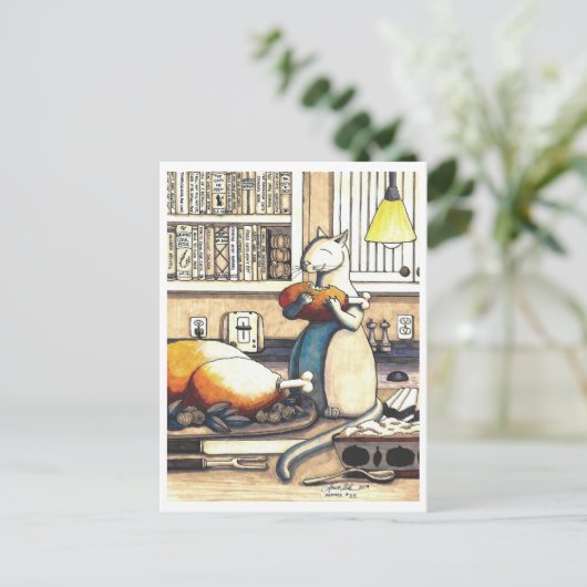 Briefkaart: Kunststoffen in de keuken Briefkaart (Staand voorkant)