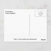 Briefkaart Kutná Hora (Achterkant)