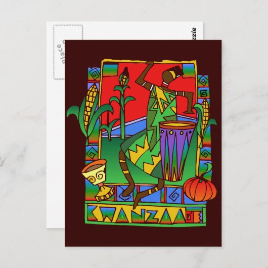 Briefkaart Kwanzaa (Voorkant / Achterkant)