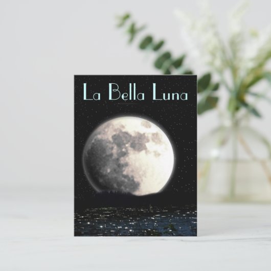 Briefkaart La Bella Luna (Staand voorkant)