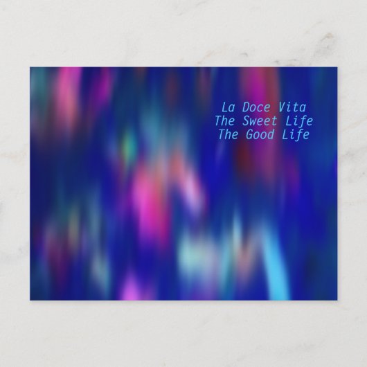 Briefkaart La Dolce Vita (Voorkant)