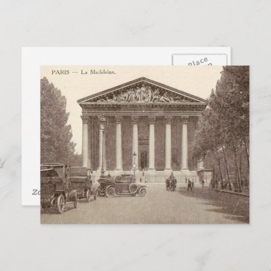 Briefkaart La Madeleine Paris (Voorkant / Achterkant)