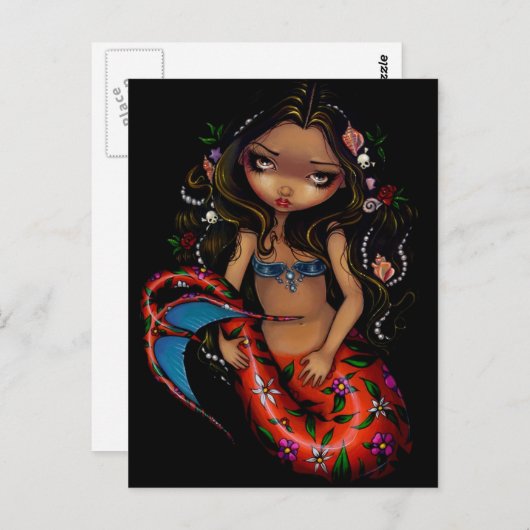 briefkaart "La Sirena" (Voorkant / Achterkant)