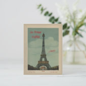 Briefkaart La Tour Eiffel (Staand voorkant)