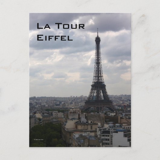 Briefkaart La Tour Eiffel (Voorkant)