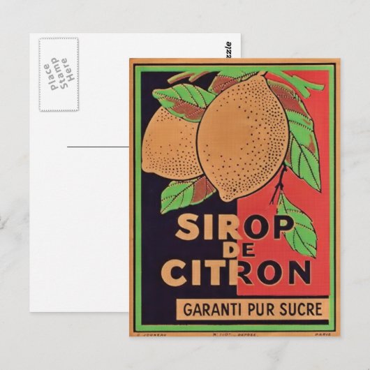 Briefkaart label (Voorkant / Achterkant)