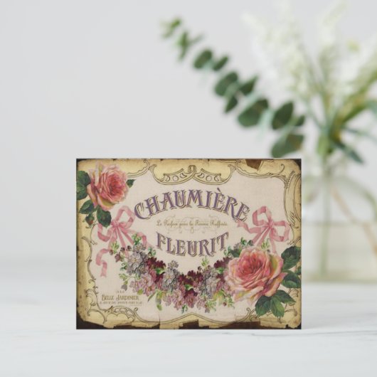 Briefkaart  label (Staand voorkant)