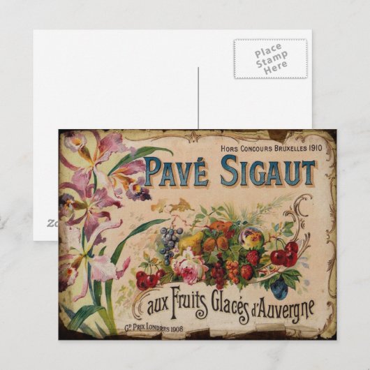 Briefkaart  label (Voorkant / Achterkant)