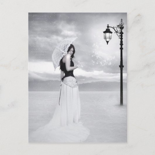 briefkaart "Lady Snowflake" (Voorkant)