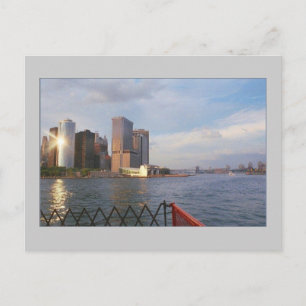 briefkaart 'Lager Manhattan at Sunset'