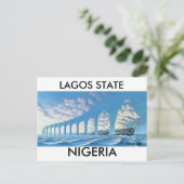 Briefkaart - LAGOS STAAT (Staand voorkant)