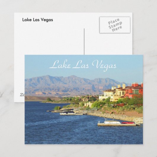 Briefkaart Lake Las Vegas (Voorkant / Achterkant)