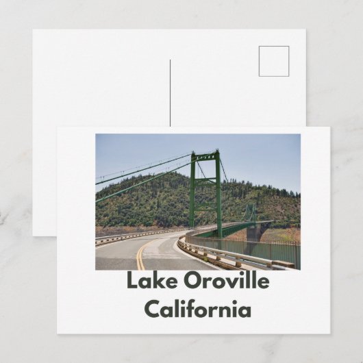 Briefkaart Lake Oroville (Voorkant / Achterkant)