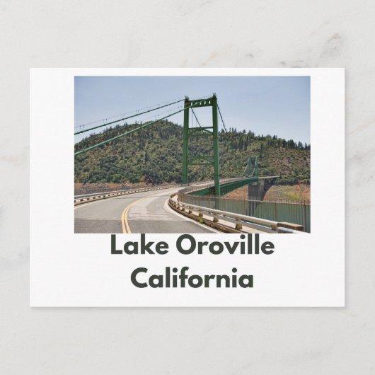 Briefkaart Lake Oroville (Voorkant)
