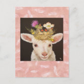 briefkaart lammeren (Voorkant)