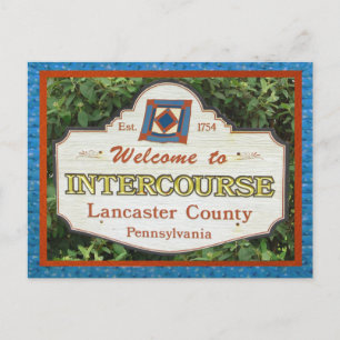 Briefkaart Lancaster County. NAAM toevoegen