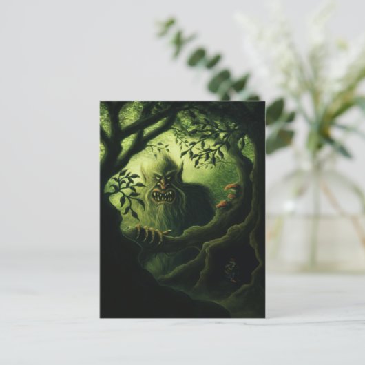 briefkaart land troll (Staand voorkant)