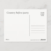 Briefkaart: Land vóór partij Briefkaart (Achterkant)