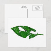 briefkaart Landwegen in september Leaf #1 (Voorkant / Achterkant)