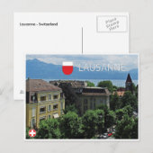 Briefkaart Lausanne - Zwitserland (Voorkant / Achterkant)