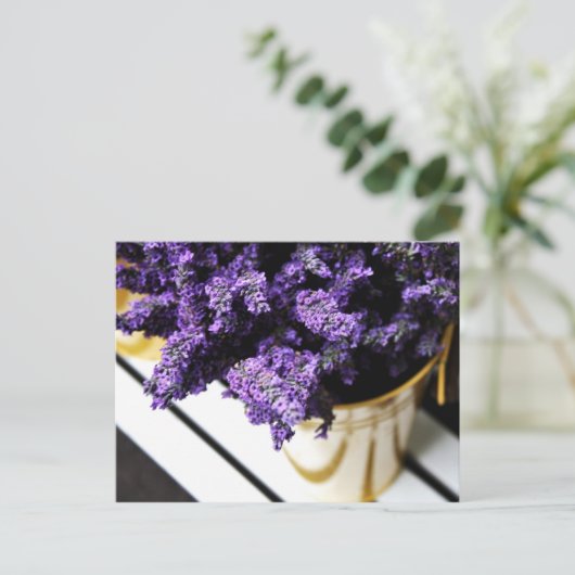 briefkaart "Lavender" (Staand voorkant)