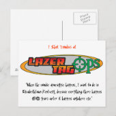 Briefkaart Lazer Label Ops (Voorkant / Achterkant)