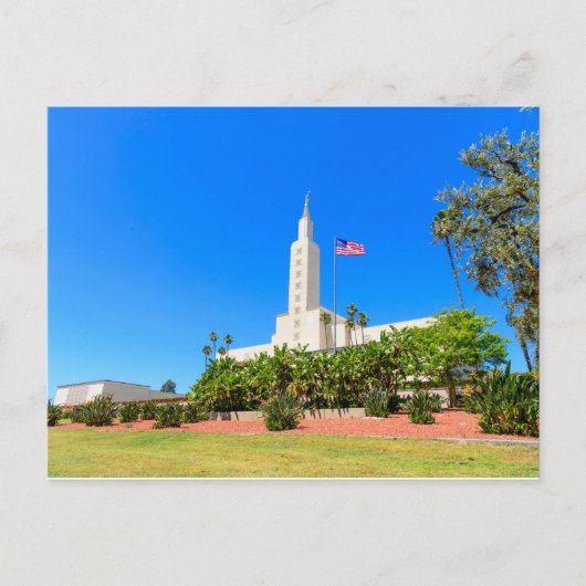 Briefkaart-LDS Los Angeles Temple NW Briefkaart (Voorkant)