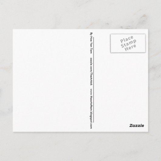 Briefkaart- Leaping Deer Briefkaart (Achterkant)