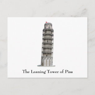 Briefkaart: Leertoren van Pisa: Briefkaart