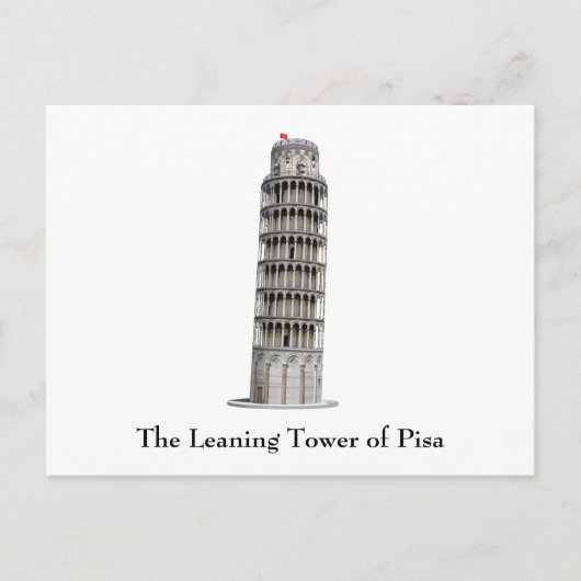Briefkaart: Leertoren van Pisa: Briefkaart (Voorkant)