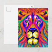 briefkaart leeuw (Voorkant / Achterkant)