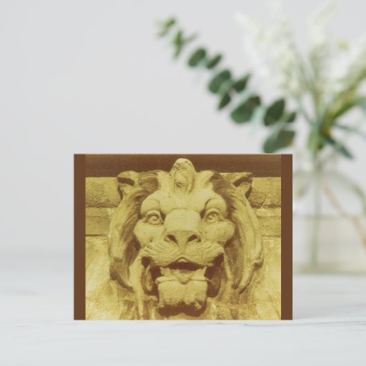 Briefkaart - Leeuwenkop (Staand voorkant)