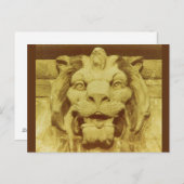 Briefkaart - Leeuwenkop (Voorkant / Achterkant)